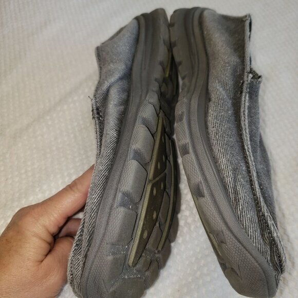 Skechers Relaxed Fit Memory Foam Slip-On‎ Mens Shoes Size 11 Gray Pre-Owned - Picture 5 of 11